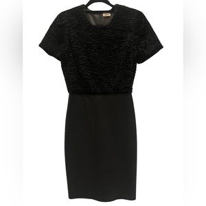 L’agence faux fur bodice dress Size 6